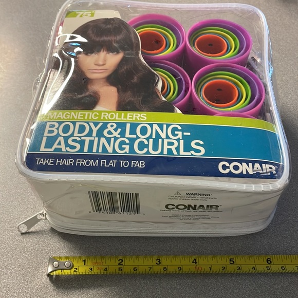 Conair Magnetic Rollers plastic vented curlers rollers w/ clips - Picture 3 of 14
